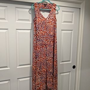 Leopard print maxi dress